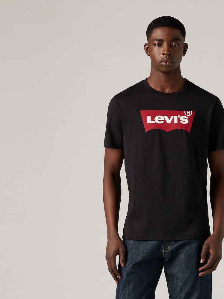 Levi's® Black Standard Housemark 100% Cotton T-Shirt - Image 1 of 5
