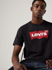 Levi's® Black Standard Housemark 100% Cotton T-Shirt - Image 3 of 5