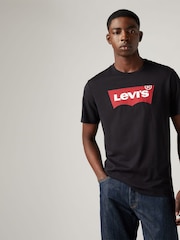 Levi's® Black Standard Housemark 100% Cotton T-Shirt - Image 4 of 5
