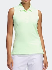 adidas Golf Ultimate365 Solid Sleeveless Polo Shirt - Image 1 of 5