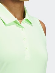adidas Golf Ultimate365 Solid Sleeveless Polo Shirt - Image 3 of 5