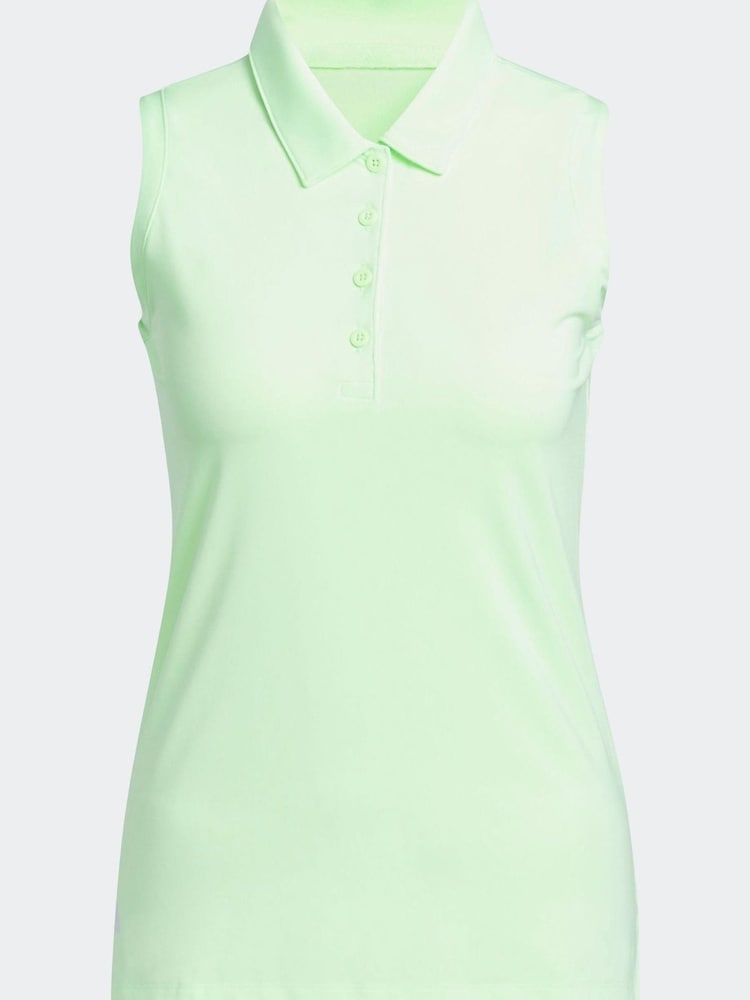 adidas Golf Ultimate365 Solid Sleeveless Polo Shirt - Image 5 of 5