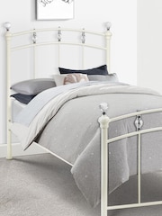 Julian Bowen White Sophie Crystal Bed - Image 1 of 5