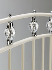 Julian Bowen White Sophie Crystal Bed - Image 3 of 5