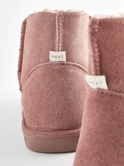 Minkpink - Botas estilo pantuflas de ante con forro de piel sintética - Imagen 7 de 7