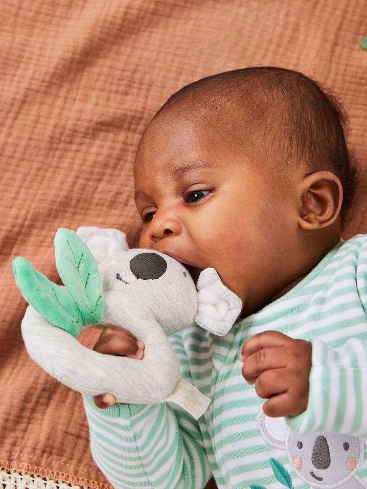 JoJo Maman Bébé Green Koala Sleepsuit - Image 2 of 7