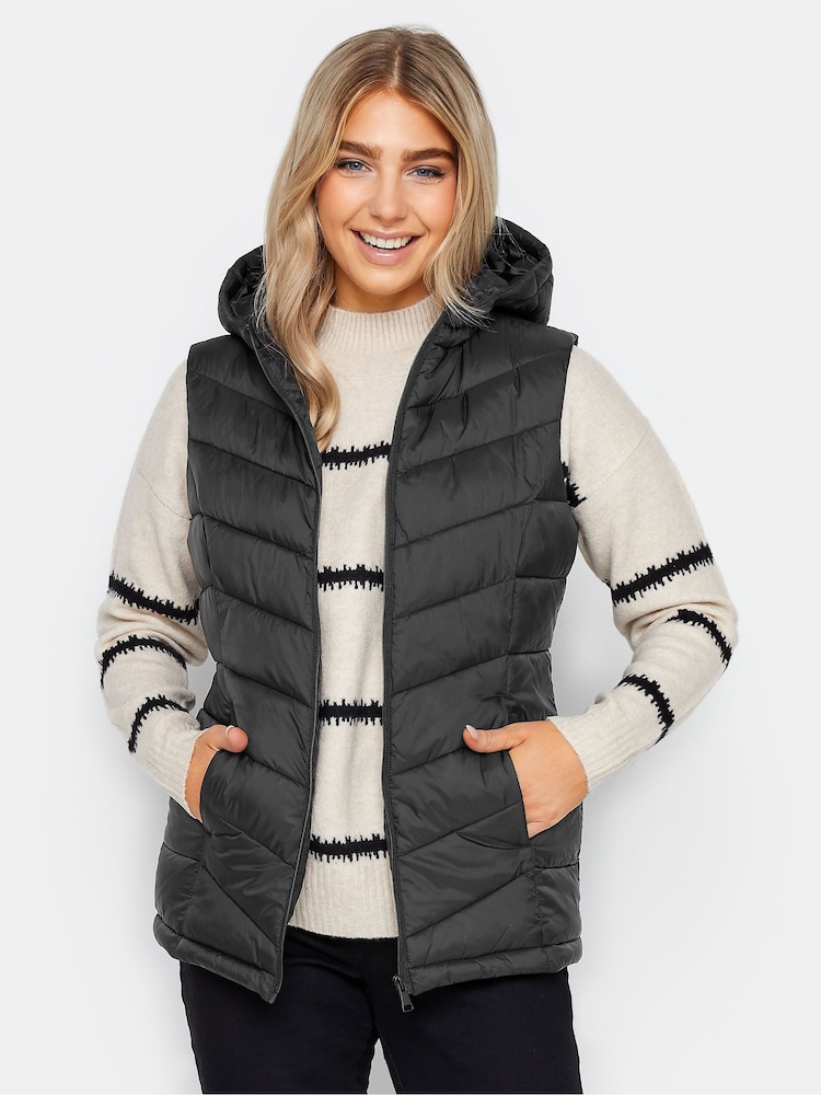 M&Co Black Short Quilted Gilet - Image 1 of 4
