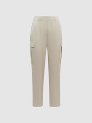 Reiss Stone Becca Tapered Combat Trousers - Image 2 of 5
