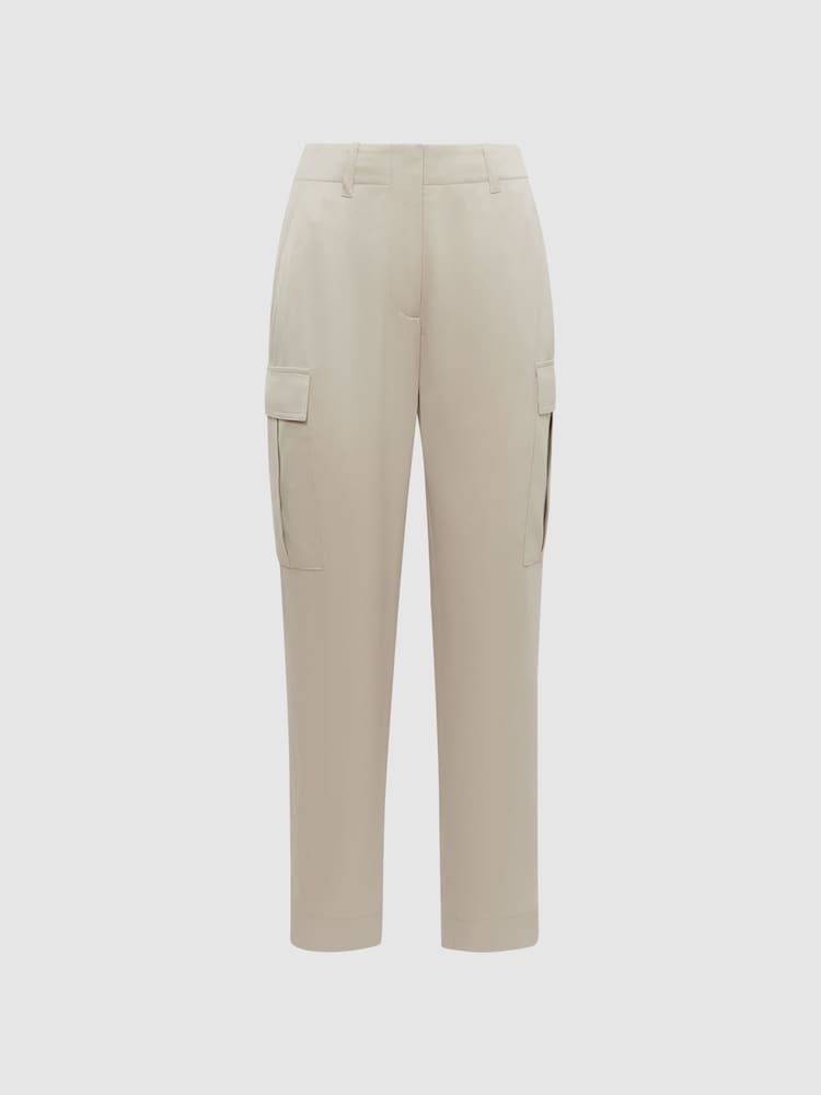 Reiss Stone Becca Tapered Combat Trousers - Image 2 of 5