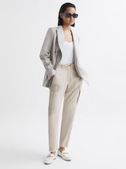 Reiss Stone Becca Tapered Combat Trousers - Image 3 of 5
