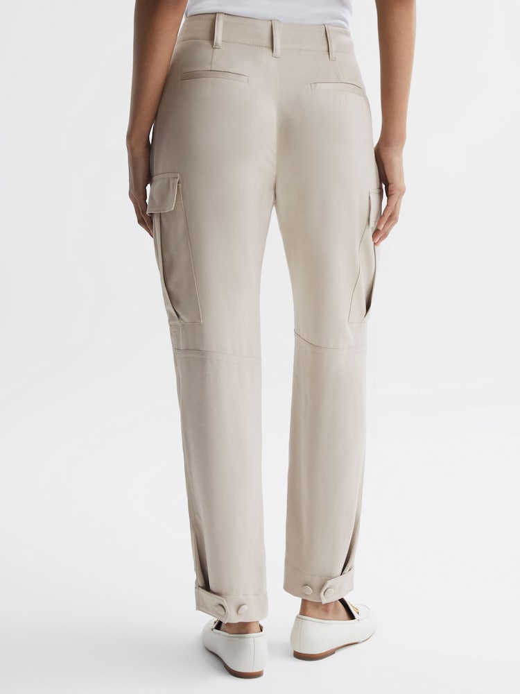Reiss Stone Becca Tapered Combat Trousers - Image 5 of 5 Reiss Stone Becca Tapered Combat Trousers - Image 5 of 5