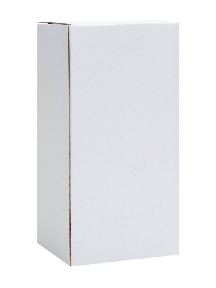 Widdop White Glass Tube Vase With Flowers and LED 20 cm - Image 3 of 3