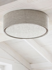 Oatmeal Malvern 2 Light Flush Ceiling Light - Image 2 of 7