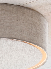 Oatmeal Malvern 2 Light Flush Ceiling Light - Image 3 of 7