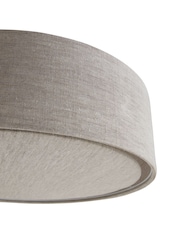 Oatmeal Malvern 2 Light Flush Ceiling Light - Image 6 of 7
