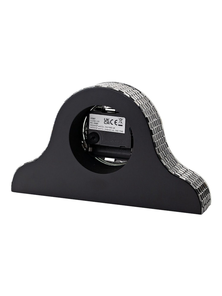 Widdop Clear Glass Mirror Napoleon Mantel Clock - Image 2 of 3