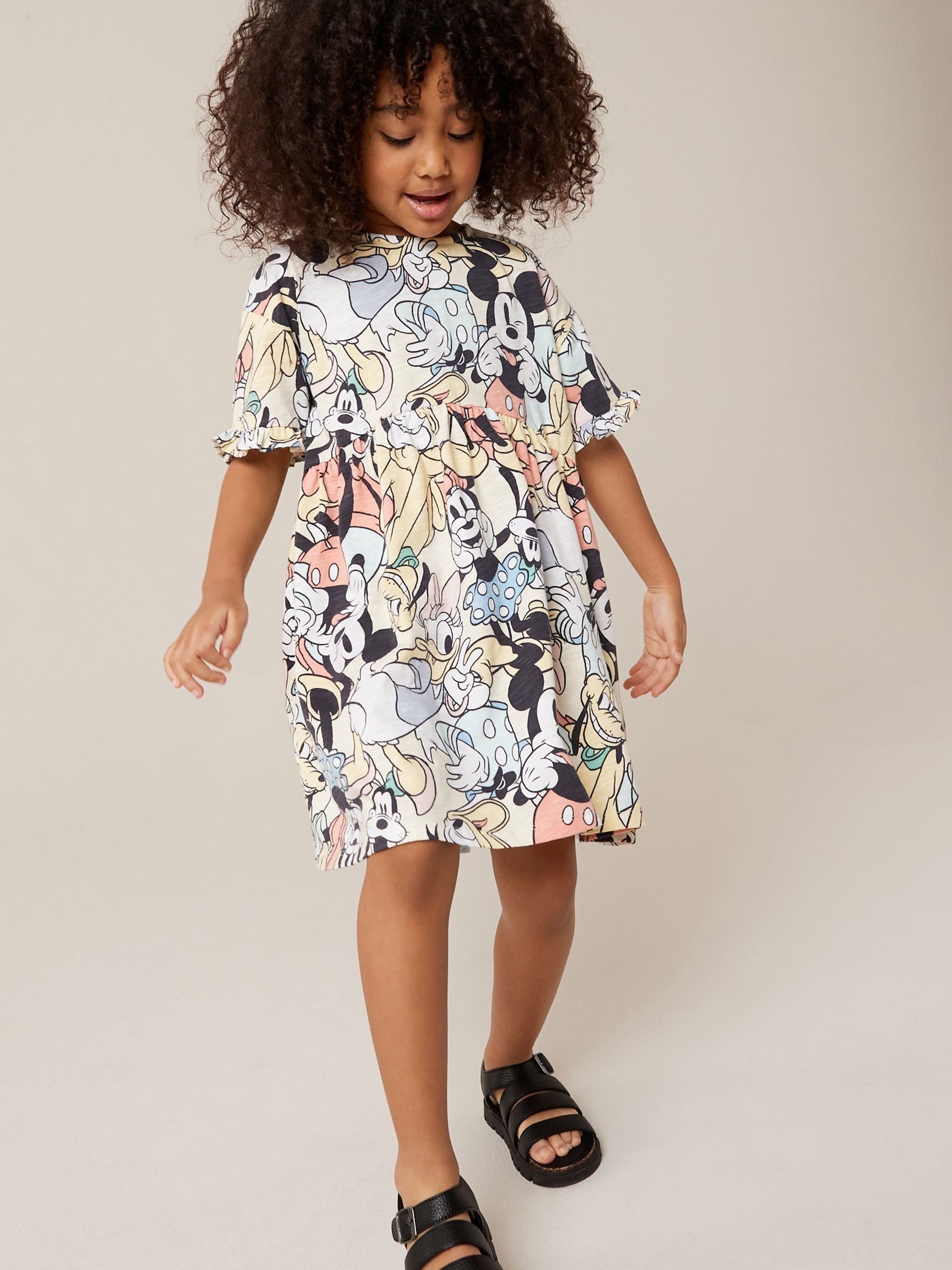 Buy Disney Characters Short Sleeve Cotton Jersey Dress 3 16yrs from Next Luxembourg