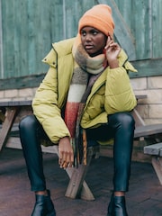Roman Green Oversized Padded Coat with Hood - Image 2 of 5