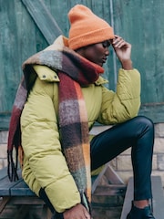 Roman Green Oversized Padded Coat with Hood - Image 3 of 5