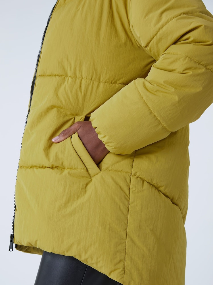 Roman Green Oversized Padded Coat with Hood - Image 5 of 5