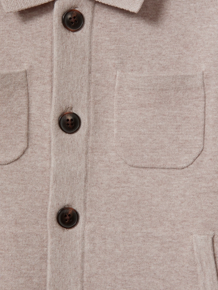Reiss Navy Forester 3-9 yrs Long Sleeve Button Through Cardigan - Image 6 of 6