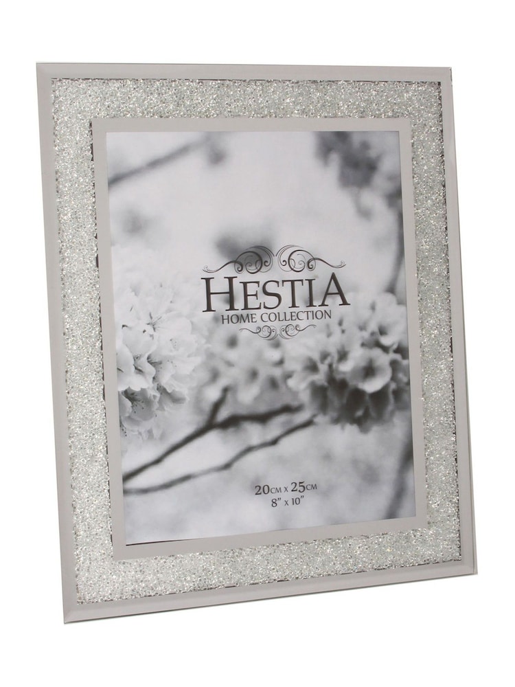 Widdop Silver Photo Frame Crystal Edge with Border 8 x 10 - Image 1 of 1 Widdop Silver Photo Frame Crystal Edge with Border 8 x 10 - Image 1 of 1