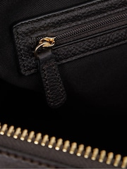 Reiss Chocolate Carter Leather Holdall - Image 3 of 5