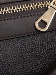 Reiss Chocolate Carter Leather Holdall - Image 5 of 5