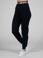Pineapple Black Double Waistband Joggers - Image 1 of 4