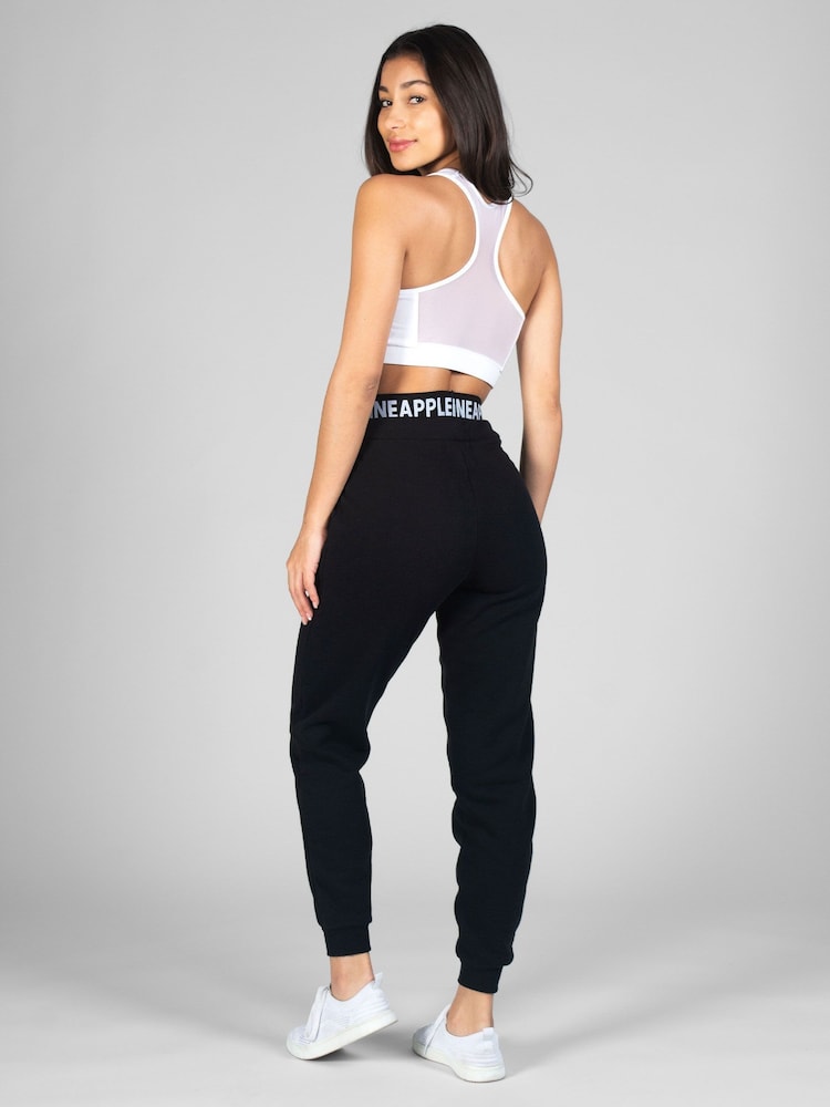 Pineapple Black Double Waistband Joggers - Image 2 of 4