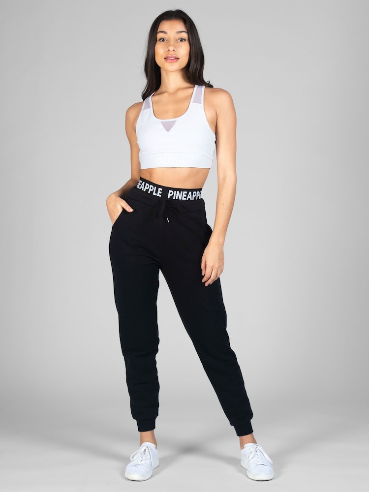 Pineapple Black Double Waistband Joggers - Image 4 of 4