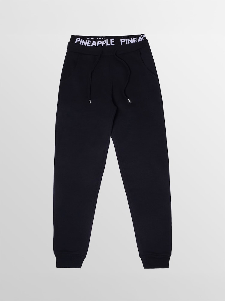 Pineapple Black Double Waistband Joggers - Image 5 of 5