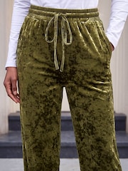 Жасыл - Roman Velvet Stretch Trousers - 4суретінің 4 суреті