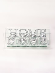 Widdop Silver Mirror & Crystal Tea Light Holder Set - Home - Image 2 of 2