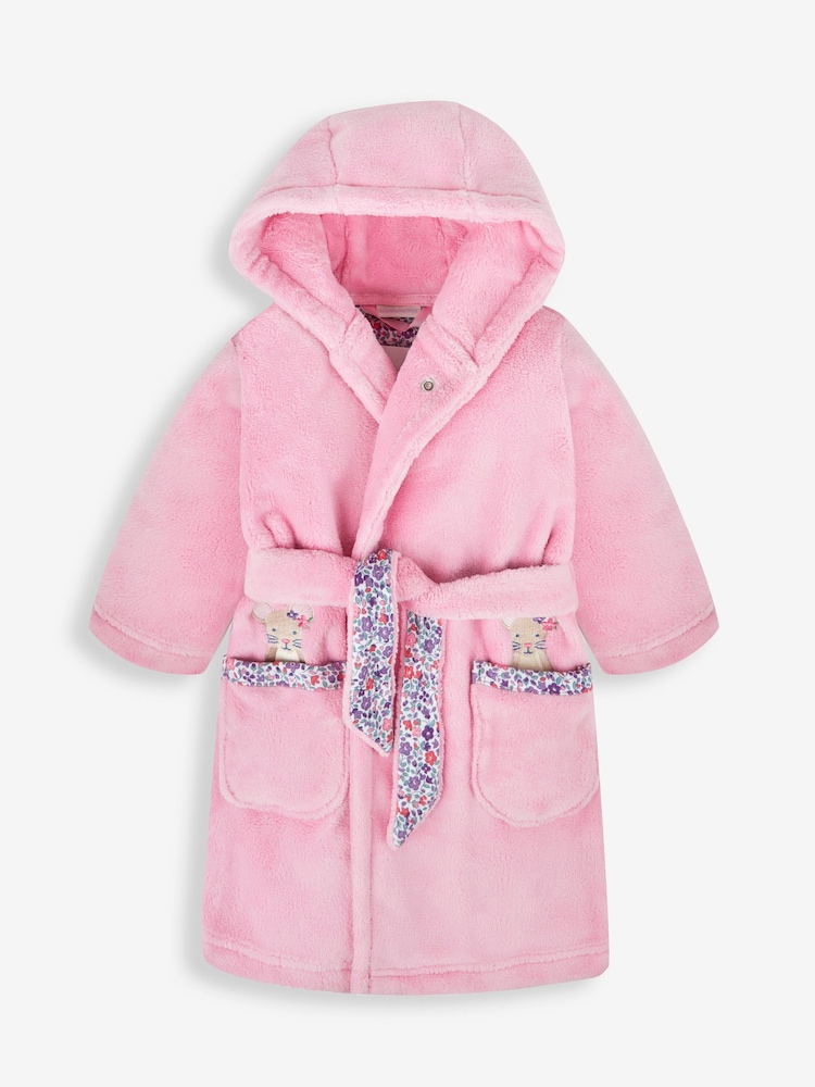 JoJo Maman Bébé Pink Mouse Dressing Gown - Image 1 of 3