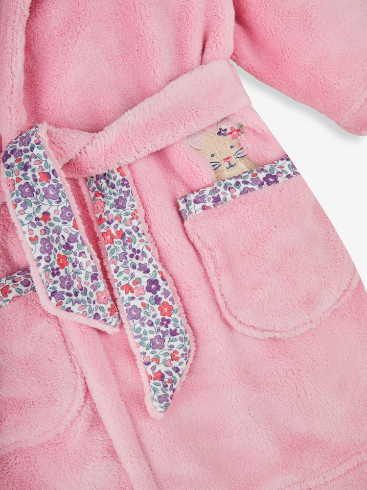 JoJo Maman Bébé Pink Mouse Dressing Gown - Image 3 of 3