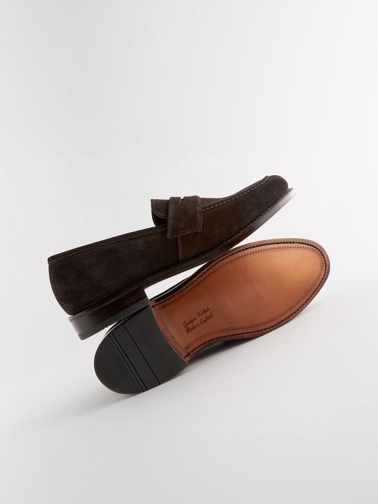 Brown Loake For Next Suede Loafers - Image 6 of 6