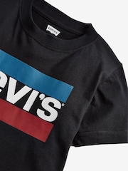 Levi's® Black Sports Kids Logo T-Shirt - Image 2 of 3