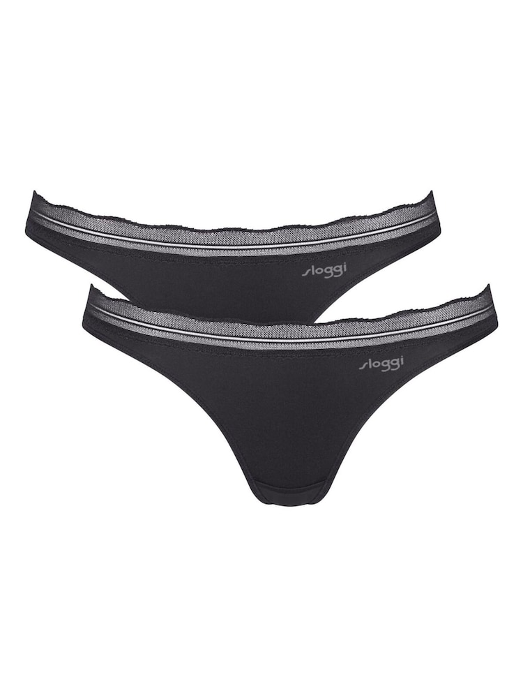 Sloggi Black GO Blush - Mini Knickers 2 Pack - Image 1 of 7