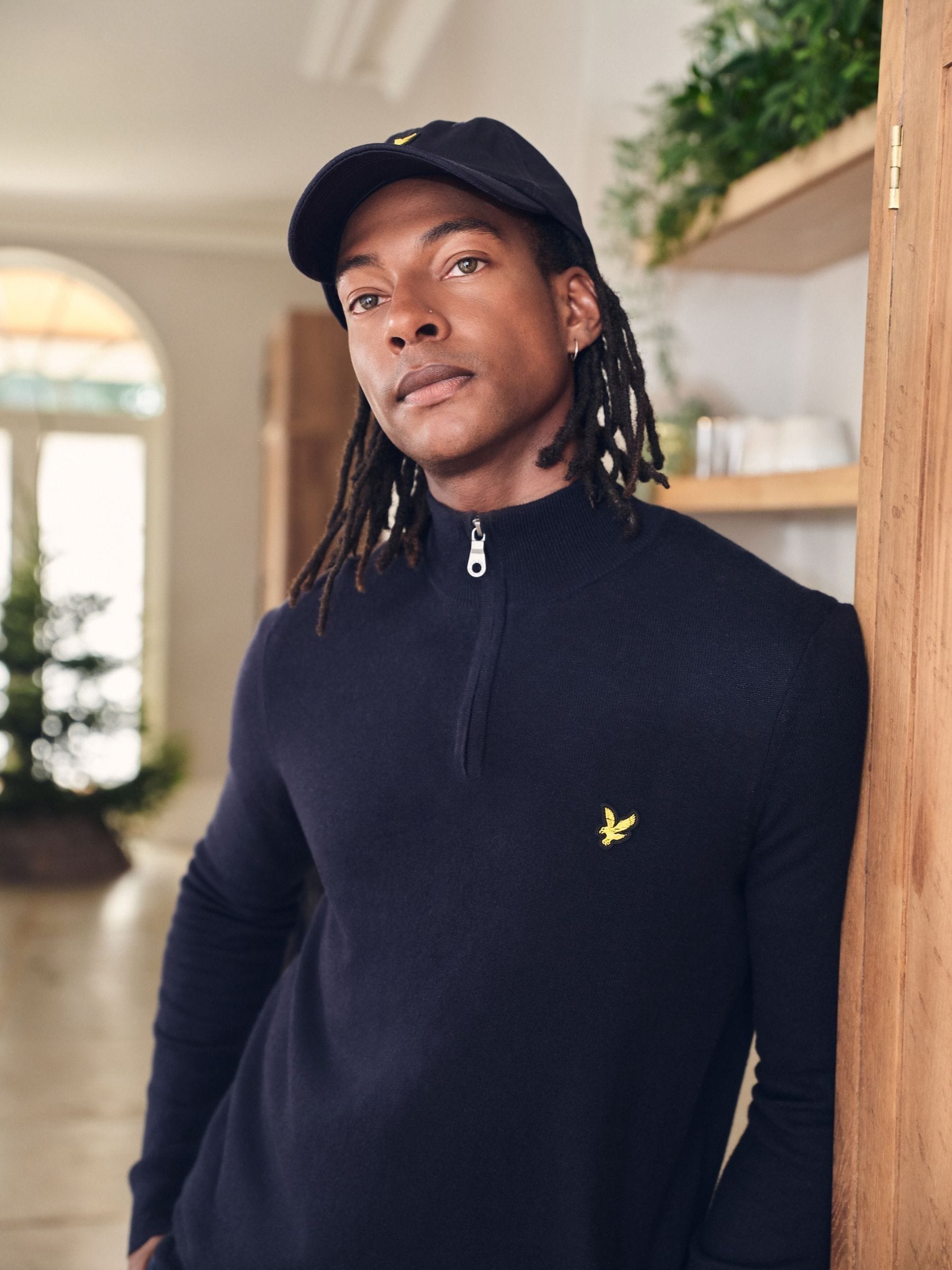 Buy Lyle & Scott Navy 100% Cotton Cap from the Next UK online shop