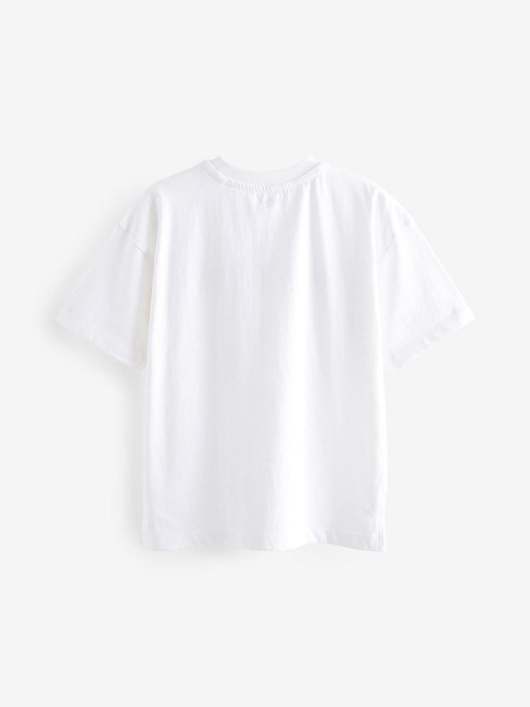 Weiß/New York - Kurzärmeliges T-Shirt mit Grafikprint in Relaxed-Fit (3–16 J.) - Bild 2 von 3 Weiß/New York - Kurzärmeliges T-Shirt mit Grafikprint in Relaxed-Fit (3–16 J.) - Bild 2 von 3