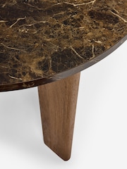 Soft Velvet Rust Nomad Left Hand Corner Dining Table and Corner Bench Set - Image 10 of 11
