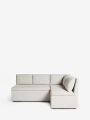 Light Natural Tweedy Plain Ashbourne Corner Storage Bench - Image 6 of 10