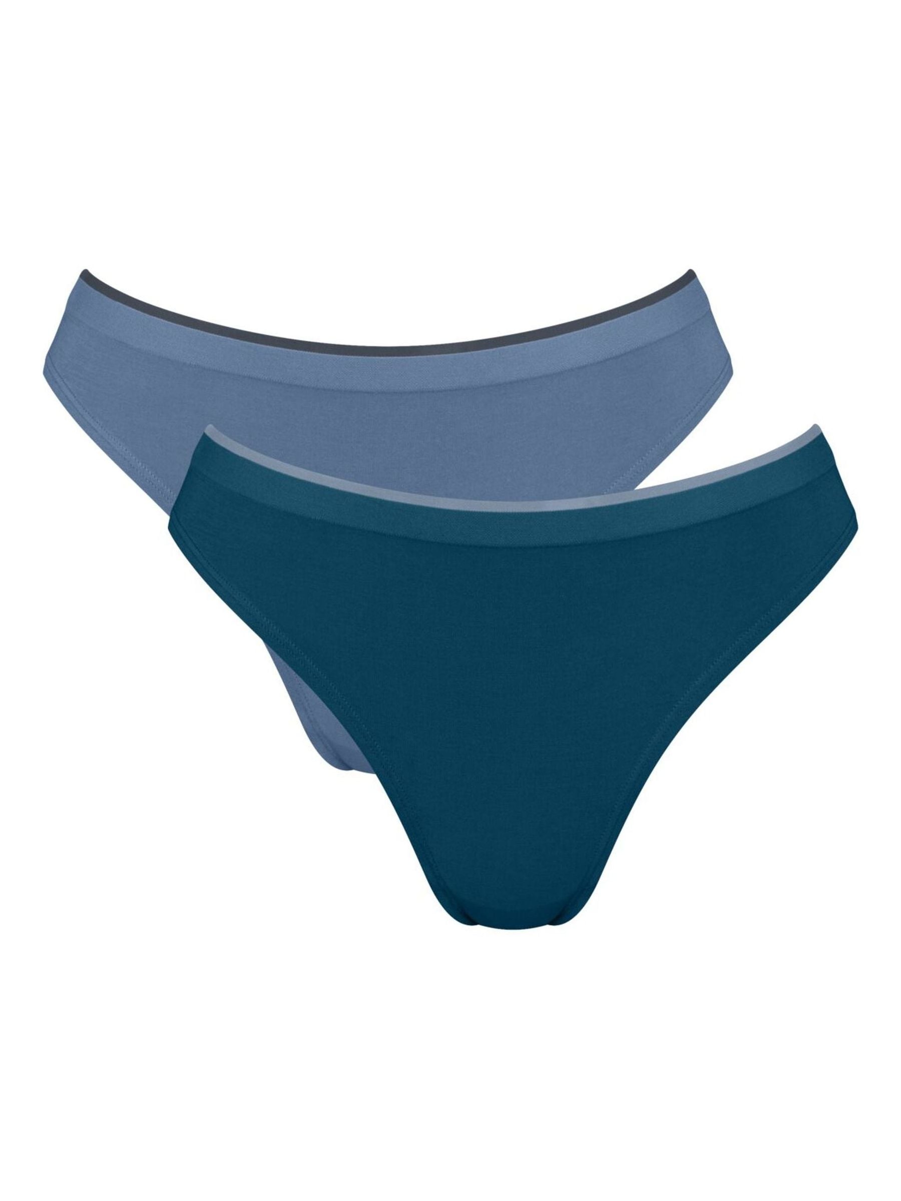 Sloggi Women's Bleu High-Cut Briefs For Go Sense (X2) - Image 2