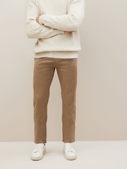 Stone Slim Fit Premium Laundered Stretch Chinos Trousers - Image 1 of 1