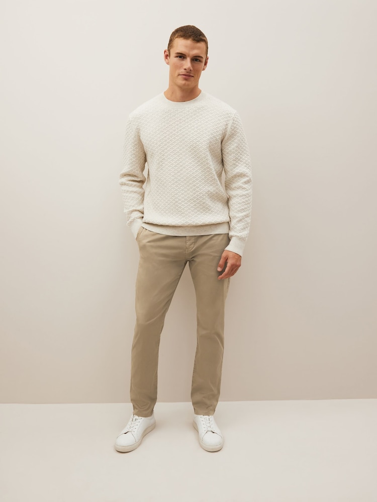 Stone - Premium Gewaschene Stretch Chinos Hose in schmaler Passform​​​​​​​ - Bild 2 von 8