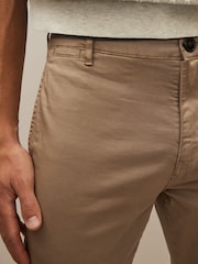 Stone - Premium Gewaschene Stretch Chinos Hose in schmaler Passform​​​​​​​ - Bild 4 von 8