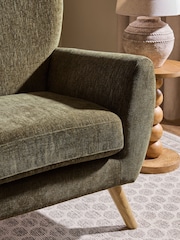Cotswold Chenille Dark Green Wilson Highback Large Armchair - Image 2 of 6