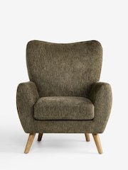 Cotswold Chenille Dark Green Wilson Highback Large Armchair - Image 3 of 6