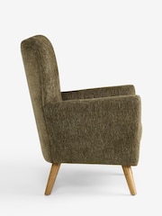 Cotswold Chenille Dark Green Wilson Highback Large Armchair - Image 5 of 6